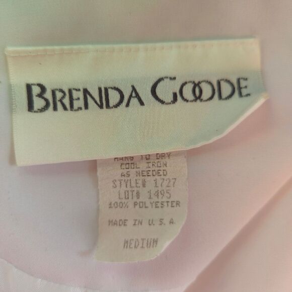 Vintage Brenda Goode '80s Full Zip Light Weight Ruffle Hem Windbreaker Jacket M - Picture 6 of 9
